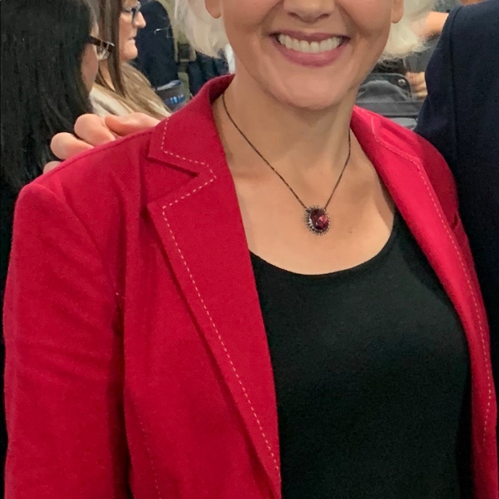 Red blazer